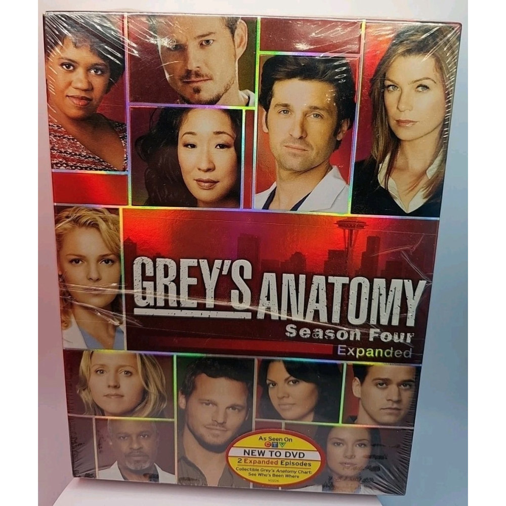 Grey's Anatomy Season Four 4 Expanded (DVD, 5 Disc Box Set, Region 1) New Sealed
